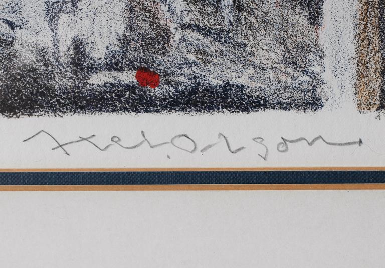 AXEL OLSON, färglitografi, signerad och numrerad 99/260.