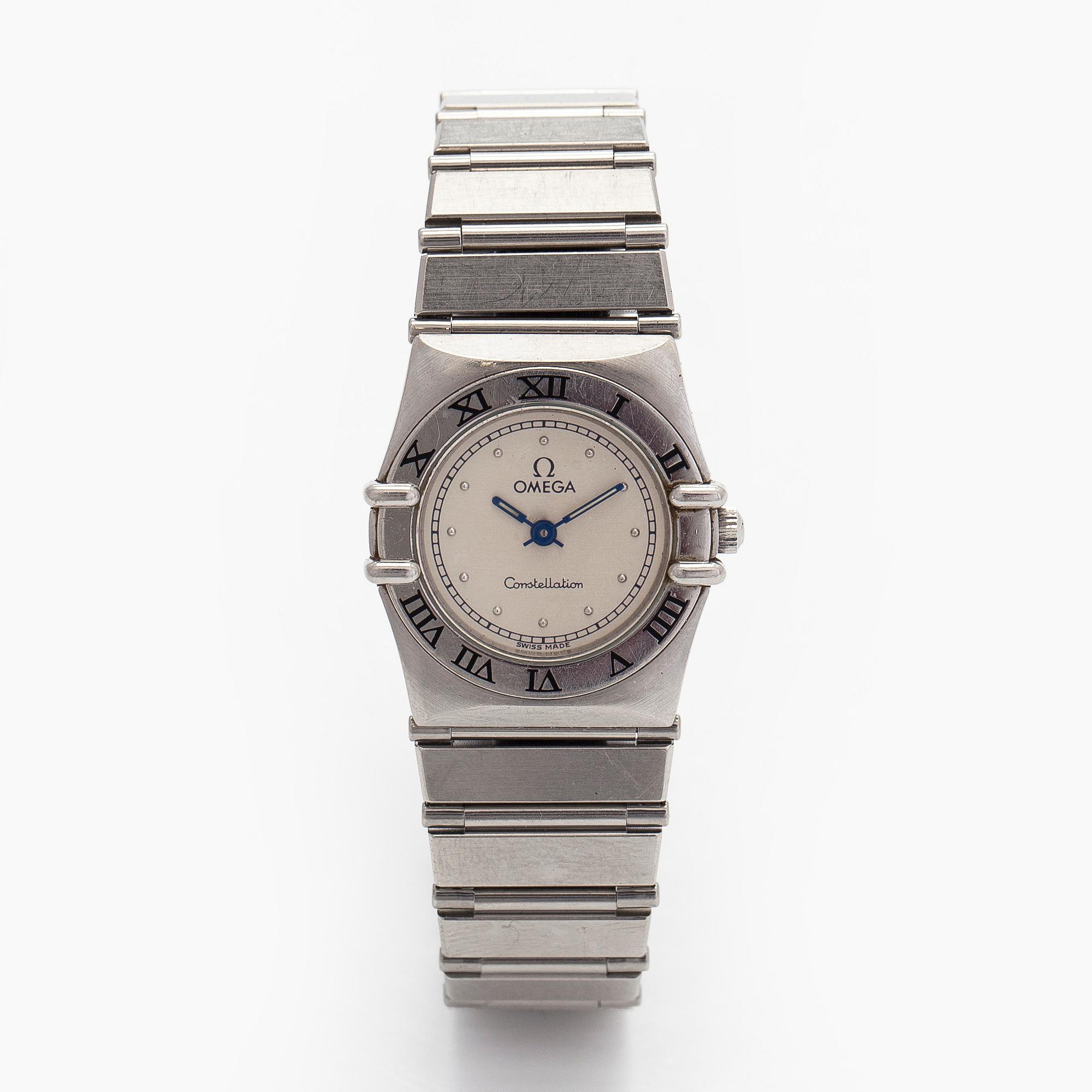 Omega, Constellation, armbandsur, 22,5 mm, stål, quartz, safirglas.