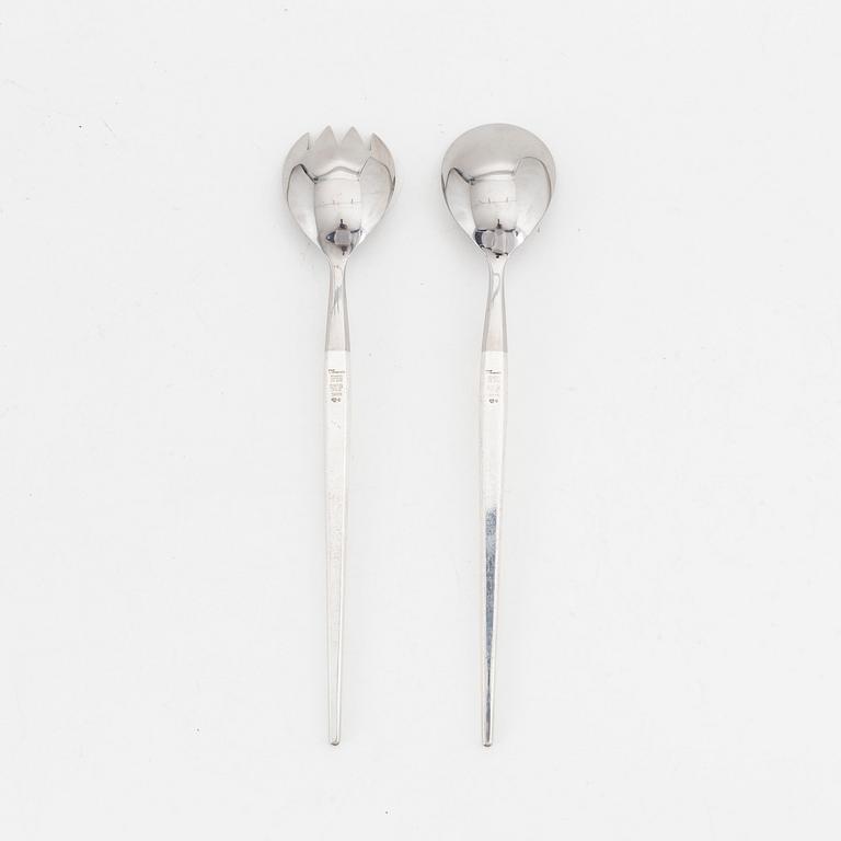 Theresia Hvorslev, sterling silver salad cutlery, 'Tradtition', MEMA, Lidköping, 1970.