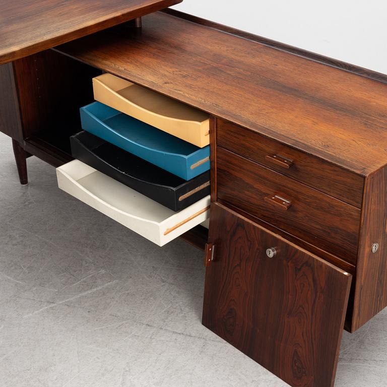 Arne Vodder, a desk with sideboard, Sibast Möbler, Denmark, 1960's.