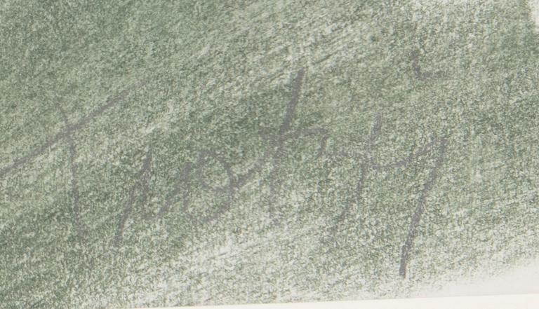 Ulf Trotzig, pastel signed.