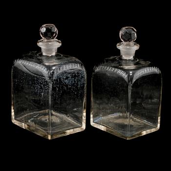 KARAFFER, 2 st, trol 1800-talets andra hälft.