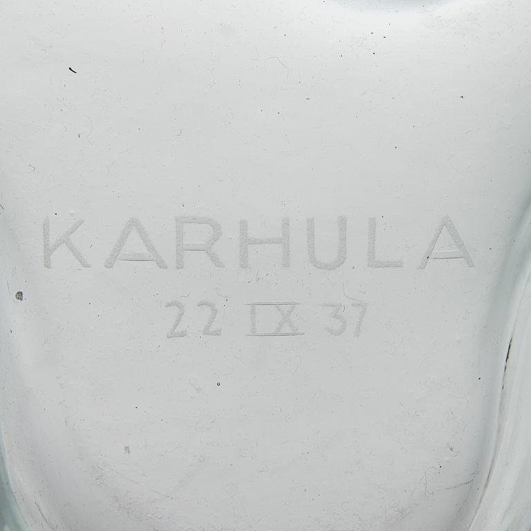 A 'Savoy' vase signed Karhula 22 IX 37.