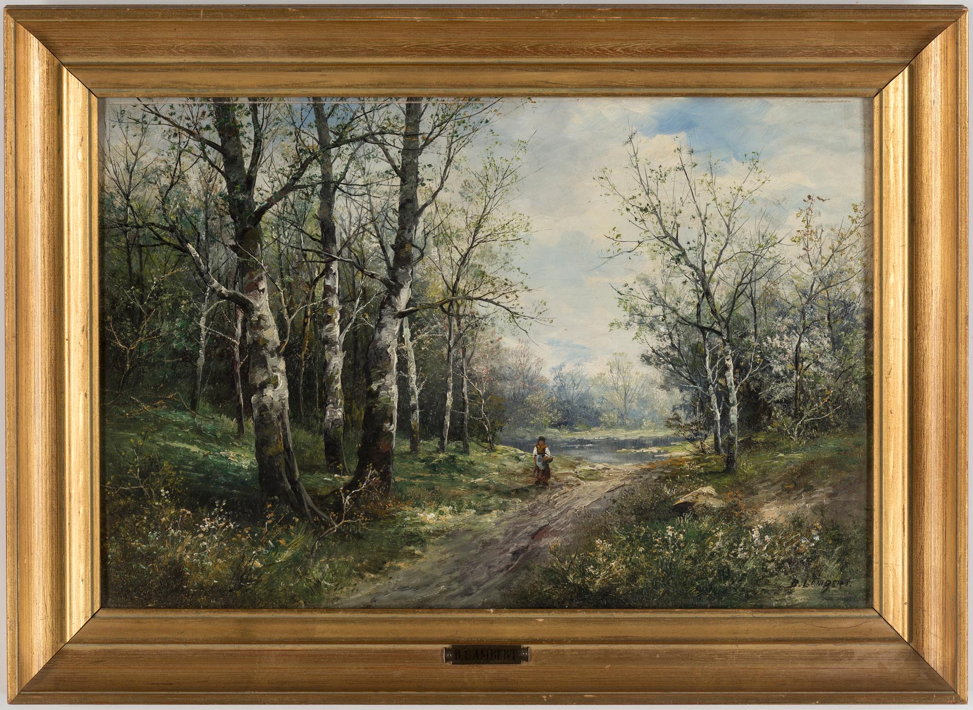 KARL KAUFMANN, oil on panel, signed B. Lambert.