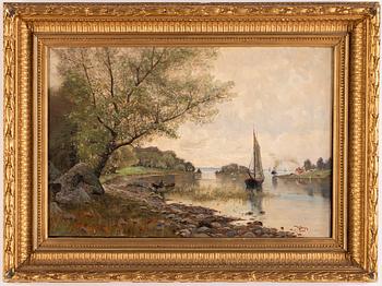 WILHELM BEHM, olja på duk, signerad.