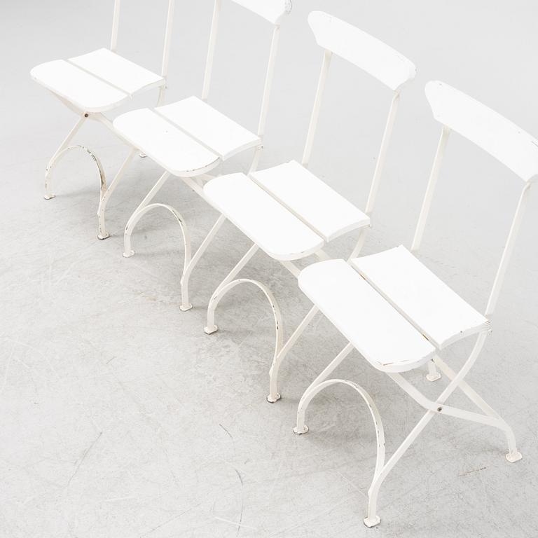 Four 'Classic Nr 2' garden chairs, Byarums Bruk, Vaggeryd, Sweden.