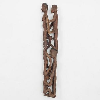 Skulptur, trä. Asmat, Indonesien, Jakarta, 1900-tal.