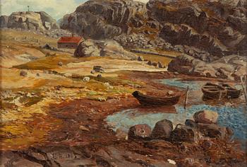 Olof Hermelin, Coastal Landscape with Egrets.