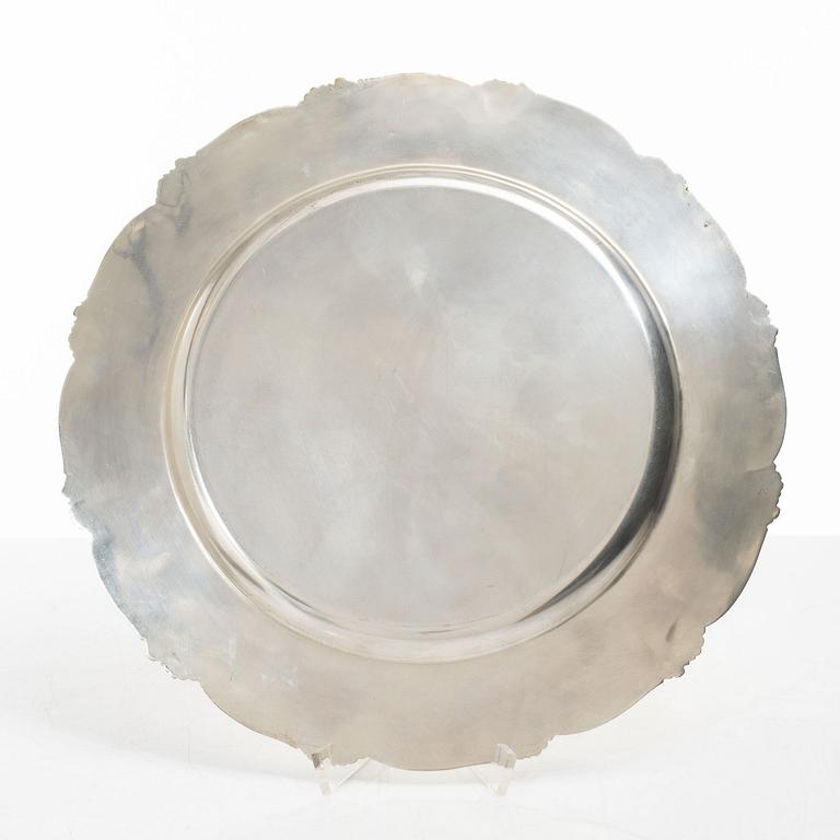 Plates, 11 pcs, sterling silver, Camusso, Peru, second half of the 20th Century.