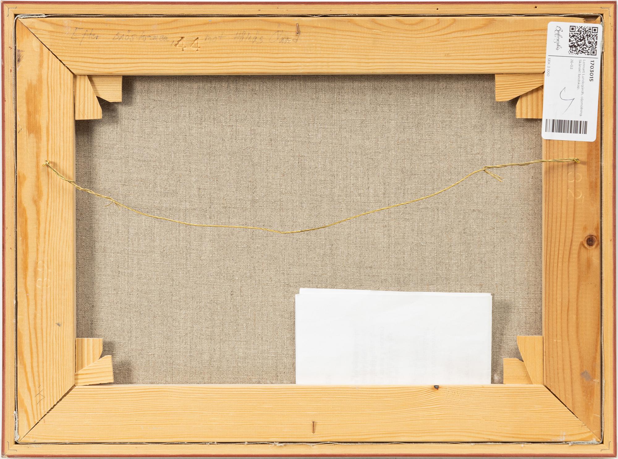 Lennart Lundegårdh, "Efter snöstormen mot Hålnäs, Öland".