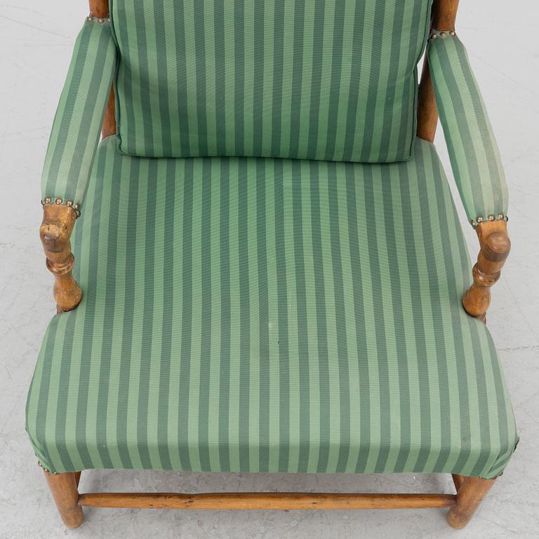 Armchair, Gustavian, Gripsholm model, late 18th century.