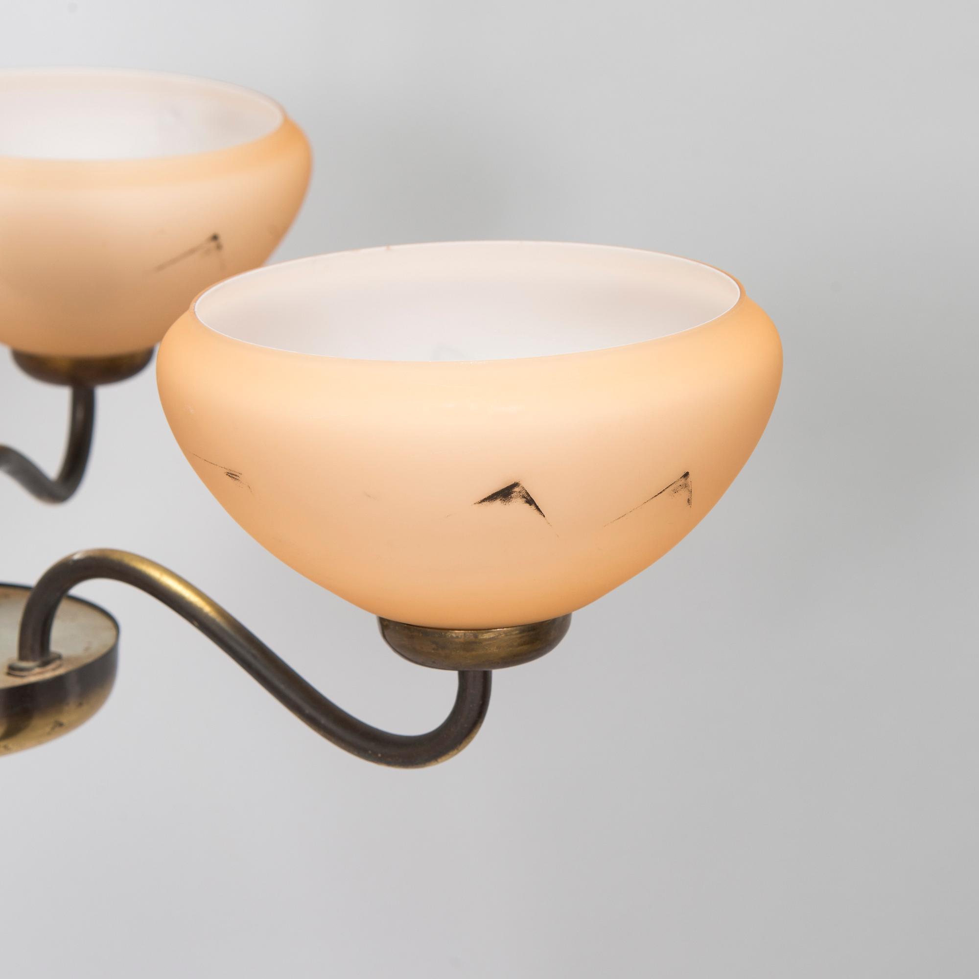 Paavo Tynell, A 1930s model 1434 ceiling lamp for Taito.