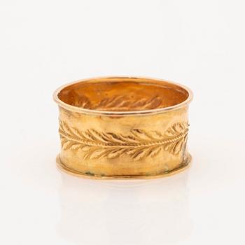 Anders Wedin (active 1838–1864). Engagement ring, 18k, Söderhamn.