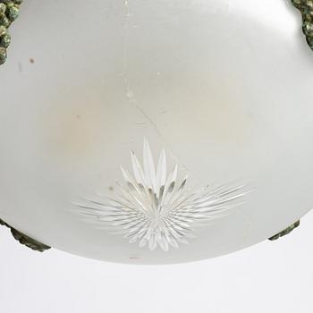 Ceiling lamp, Art Nouveau, early 20th century.