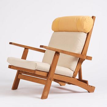 Hans J. Wegner, fällbar fåtölj, modell "AP-72", Anders Pedersen AP Stolen Danmark 1960-tal.