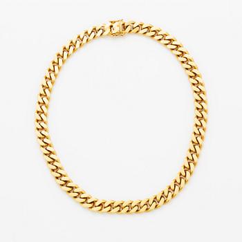 18K gold necklace.