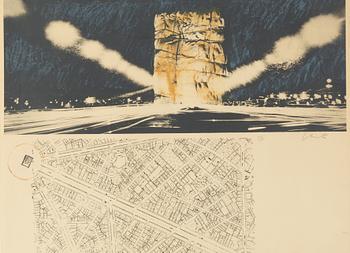 Christo Vladimirov Javacheff, "Packed Building, Project for the Arc de Triomphe, Paris".