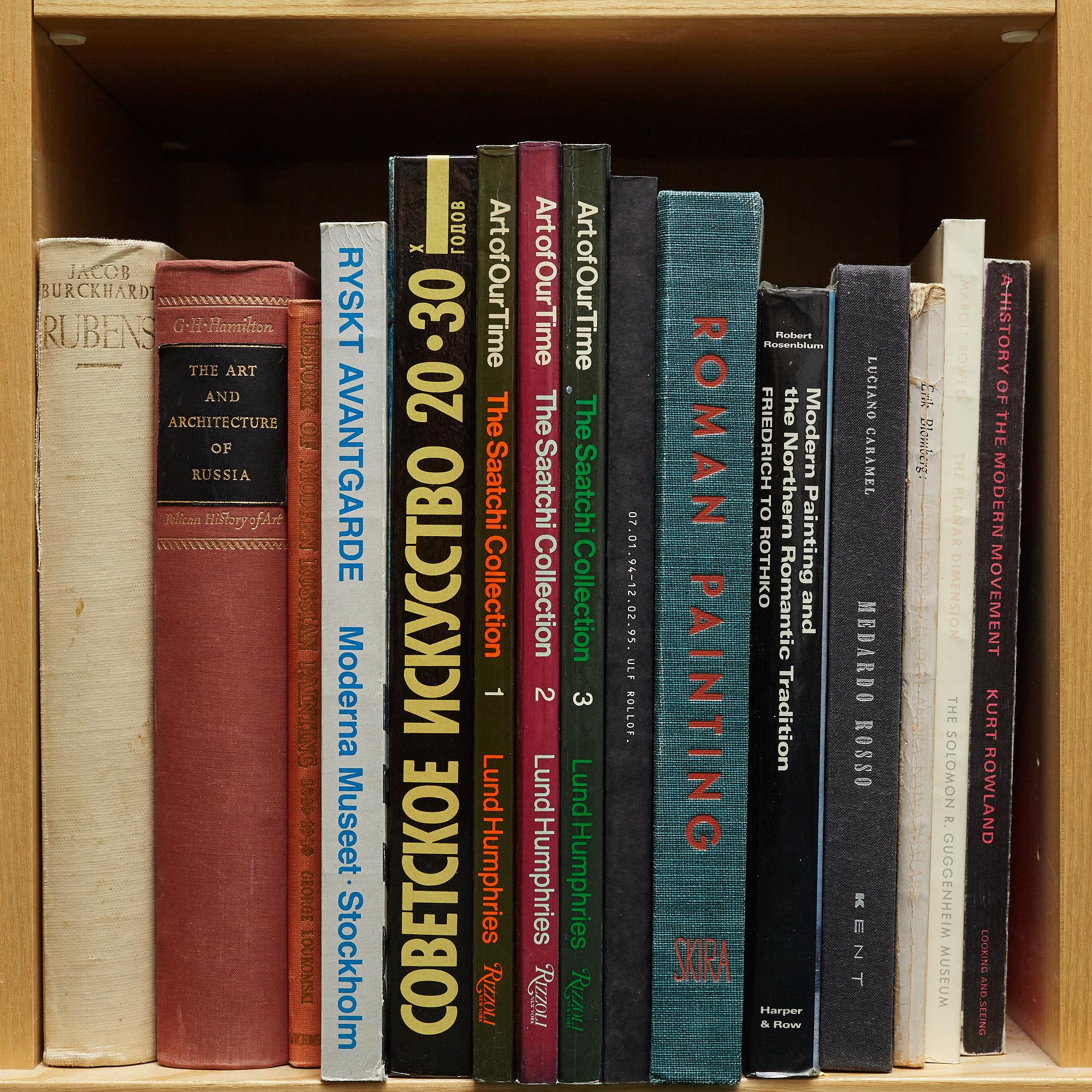 Björn Springfeldt's art library.