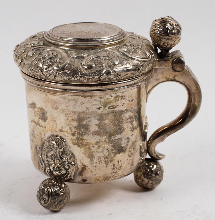 STOP, silver, barockstil, Sverige 1886. Vikt 235 gram.