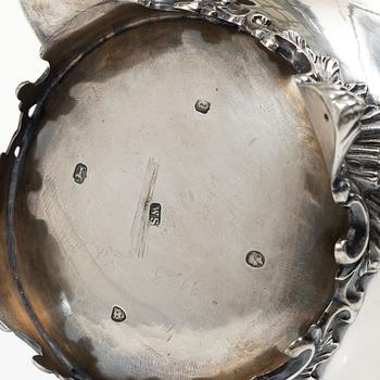 A four piece silver tea and coffee service, William Southey, London, England, 1858-59.