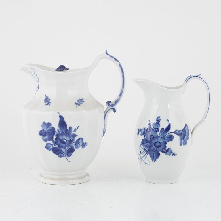 A 71-piece "Blue flower" porcelain dinner and coffee service, Royal Copenhagen, Denmark.