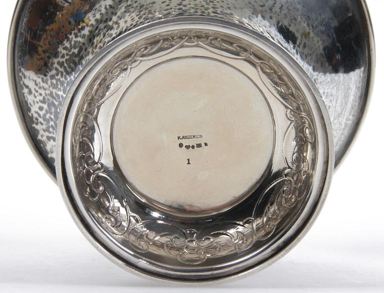 SKÅL, silver, K. Anderson, 1927. Vikt ca 362 gr.