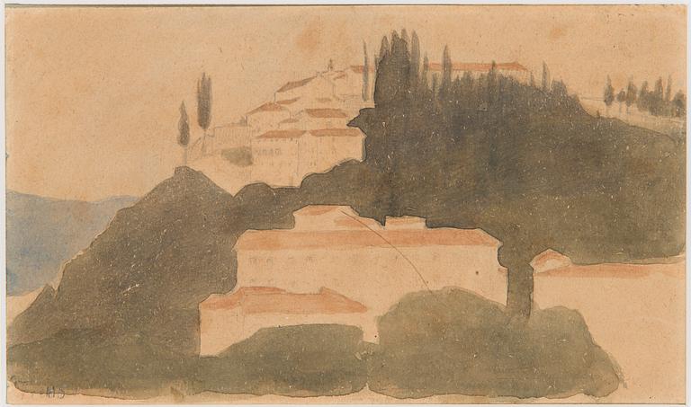 Helene Schjerfbeck, "Fiesole".