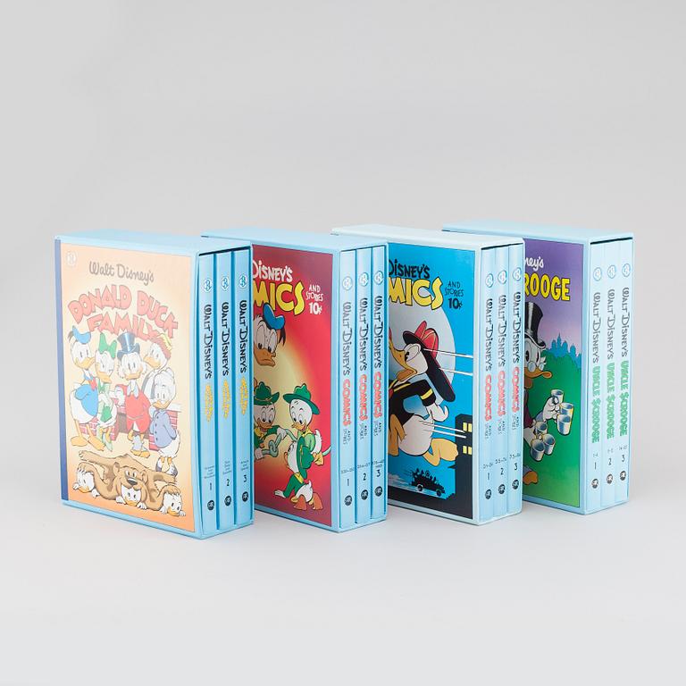 CARL BARKS LIBRARY, Walt Disney, 30 volymer, Another Rainbow Publishing, Arizona, 1980-tal.