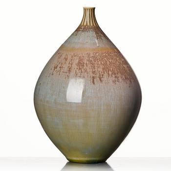 Stig Lindberg, a stoneware vase, Gustavsberg studio, Sweden 1961.