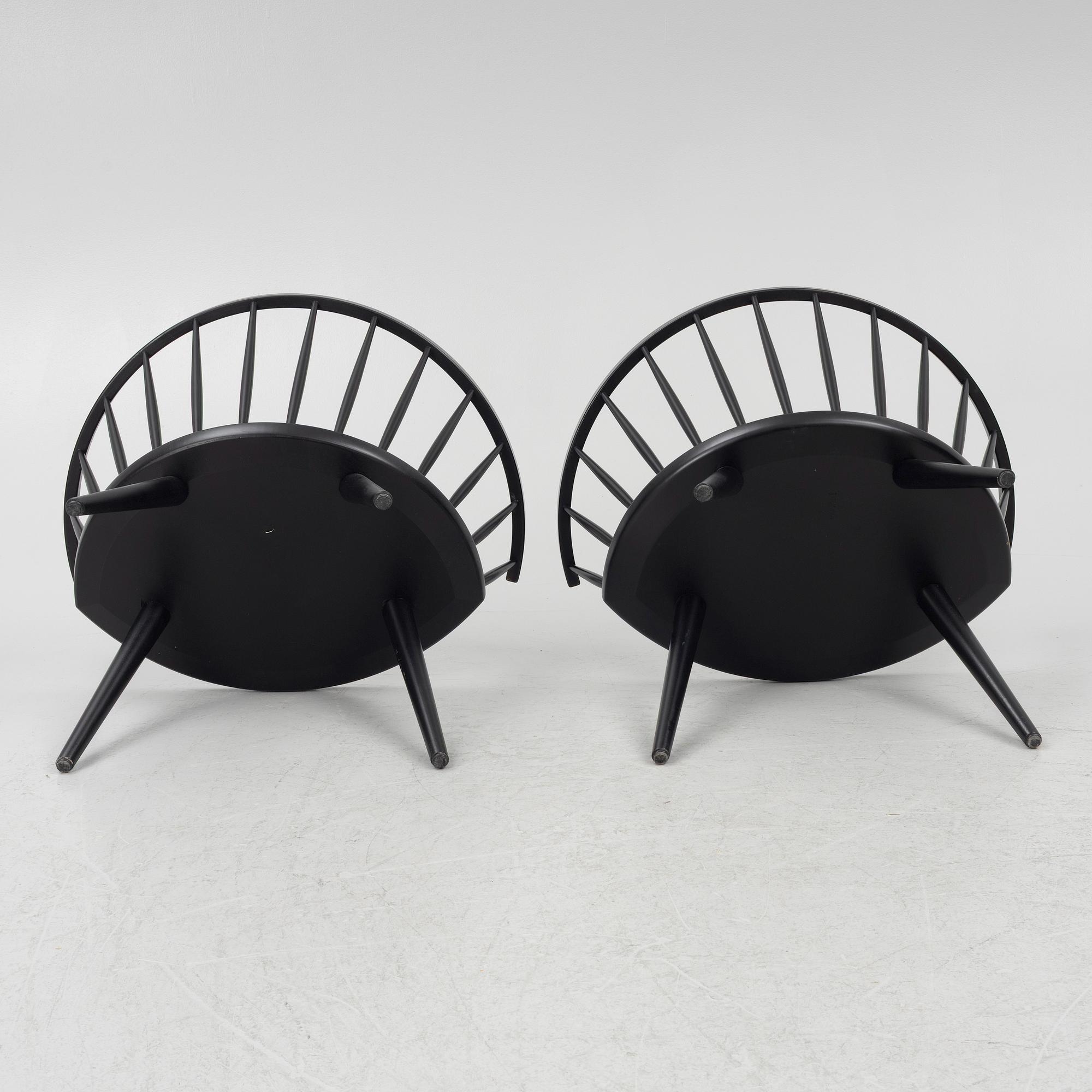 Yngve Ekström, chairs, a pair of 'Arka' chairs, Stolab.