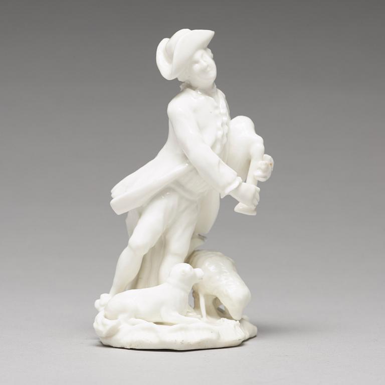 FIGURIN, mjukt porslin. Marieberg, 1700-tal.