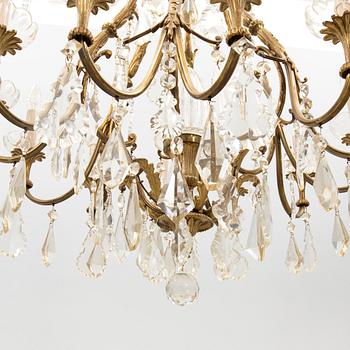 Chandelier in Louis XV style, first half of the 20th century.