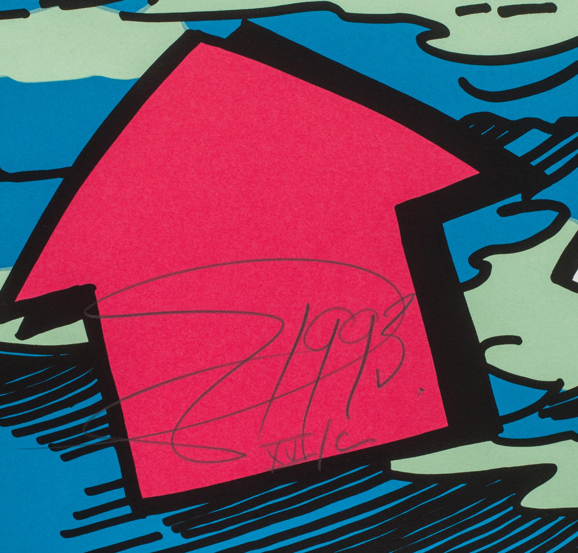 GUDMUNDUR ERRÓ, färgserigrafi, signerad och numrerad XVI/C, daterad 1993.