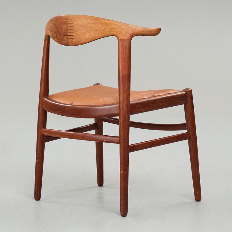 HANS J WEGNER, stol, "Cowhorn chair", en tidig version av "JH 505" för Johannes Hansen, 1950-tal.