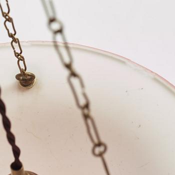 Erik Tidstrand, a model "25090" ceiling lamp, Nordiska Kompaniet, Sweden, circa 1923.