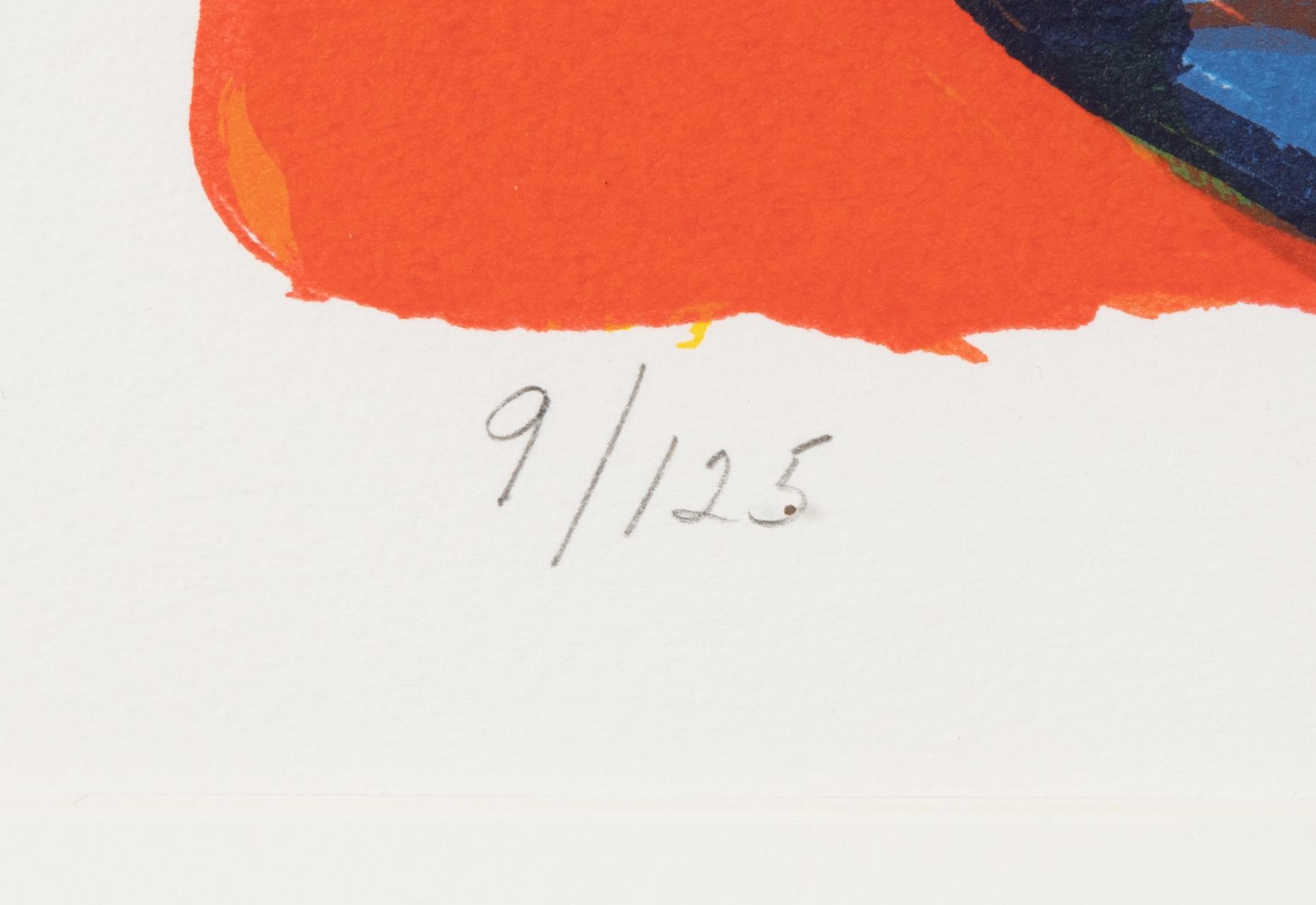 Herbert Gentry, färglitografi, signerad och numrerad 9/125.