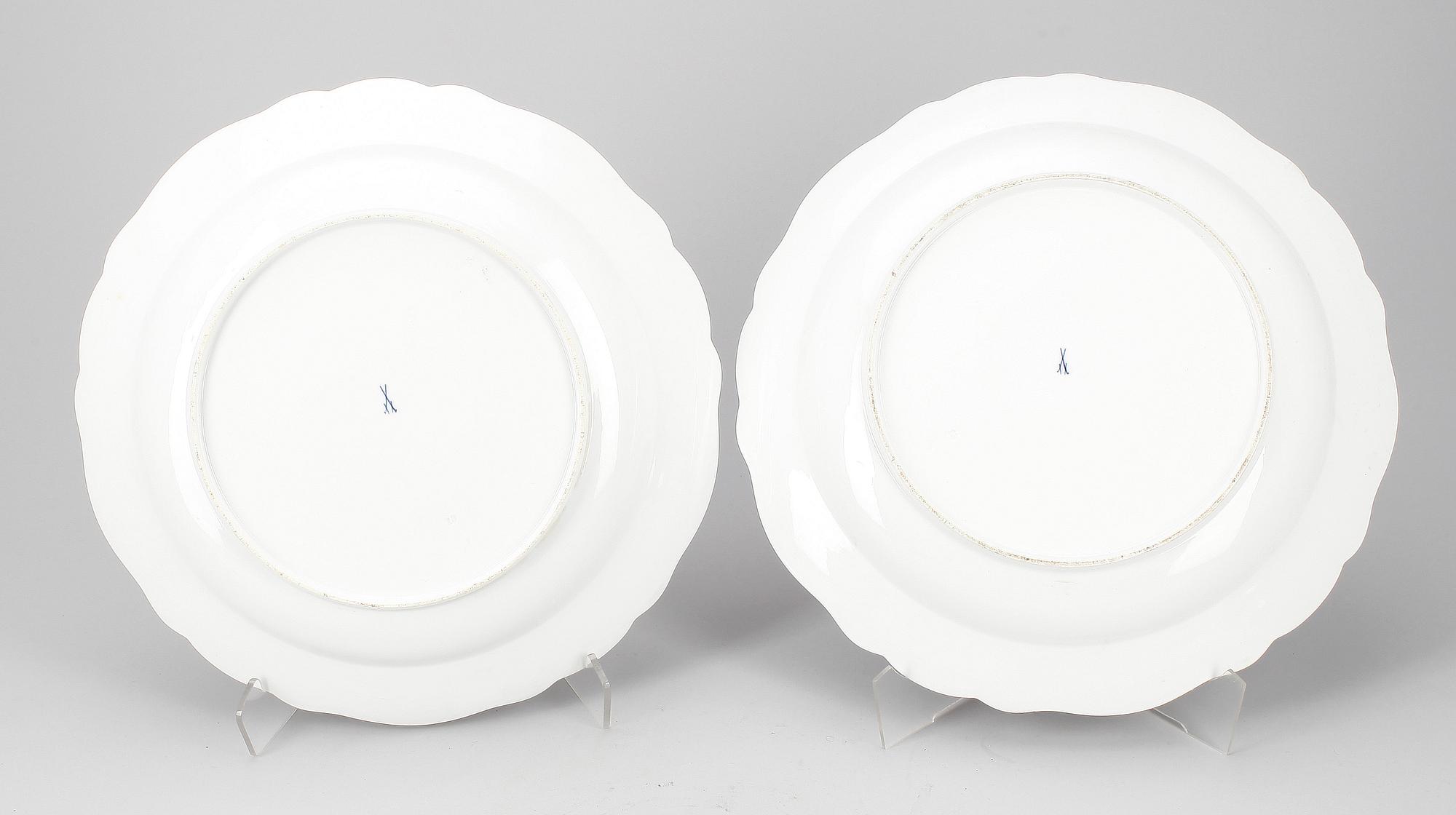 FAT, ett par, porslin, Meissen, 1800-talets slut.