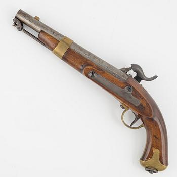 A Swedish percussion pistol 1854 Navy pattern.