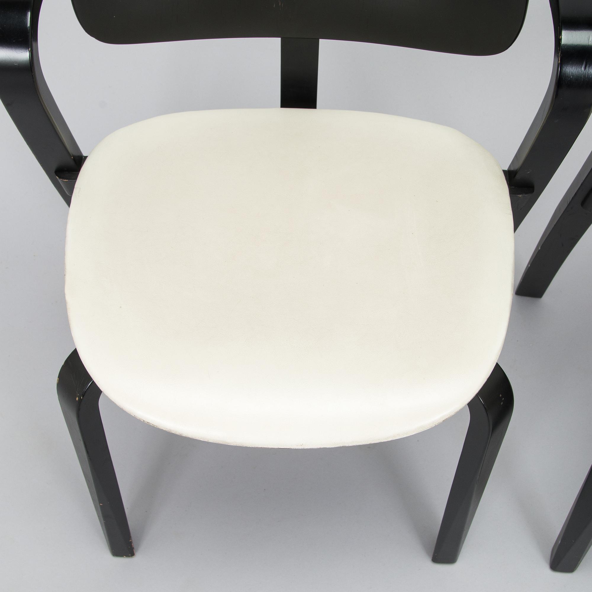 Ilmari Tapiovaara, a set of six 1960s 'Aslak' armchairs for Asko, Finland.