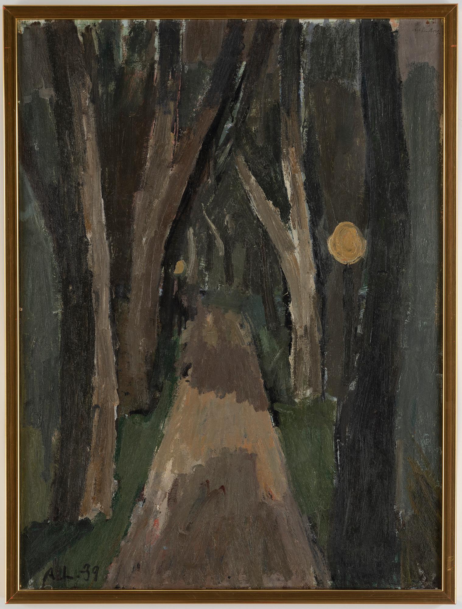 Alf Lindberg, oil on canvas, signed and dated -39.