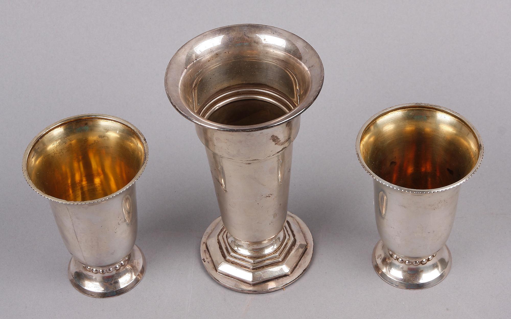 PARTI SILVER, 7 delar, bl a MGAB, 1900-tal.