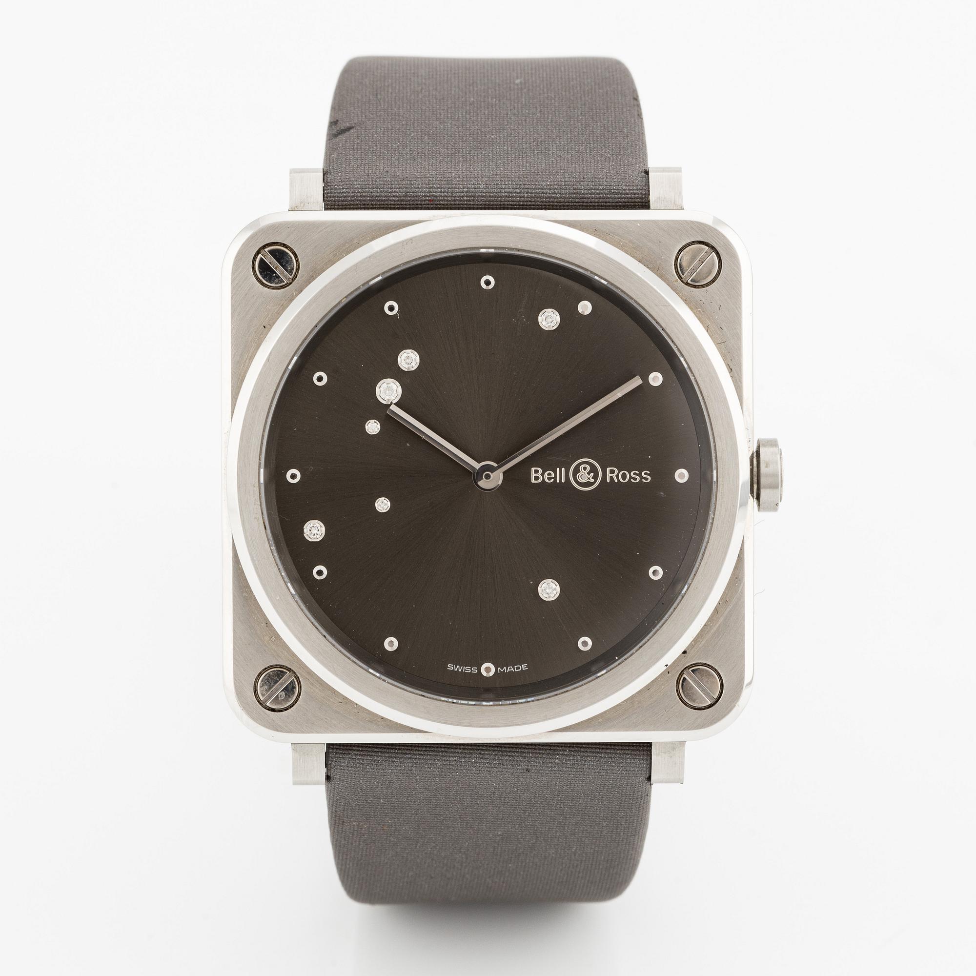 Bell & Ross, Br S, Grey Diamond Eagle, armbandsur, 39 mm.