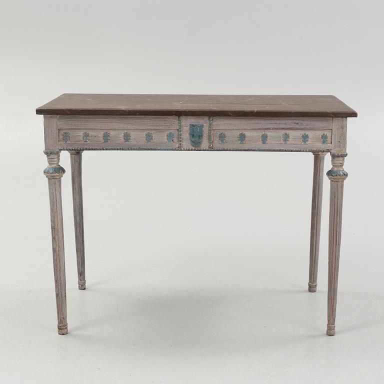 A late Gustavian style desk, around the year 1900.