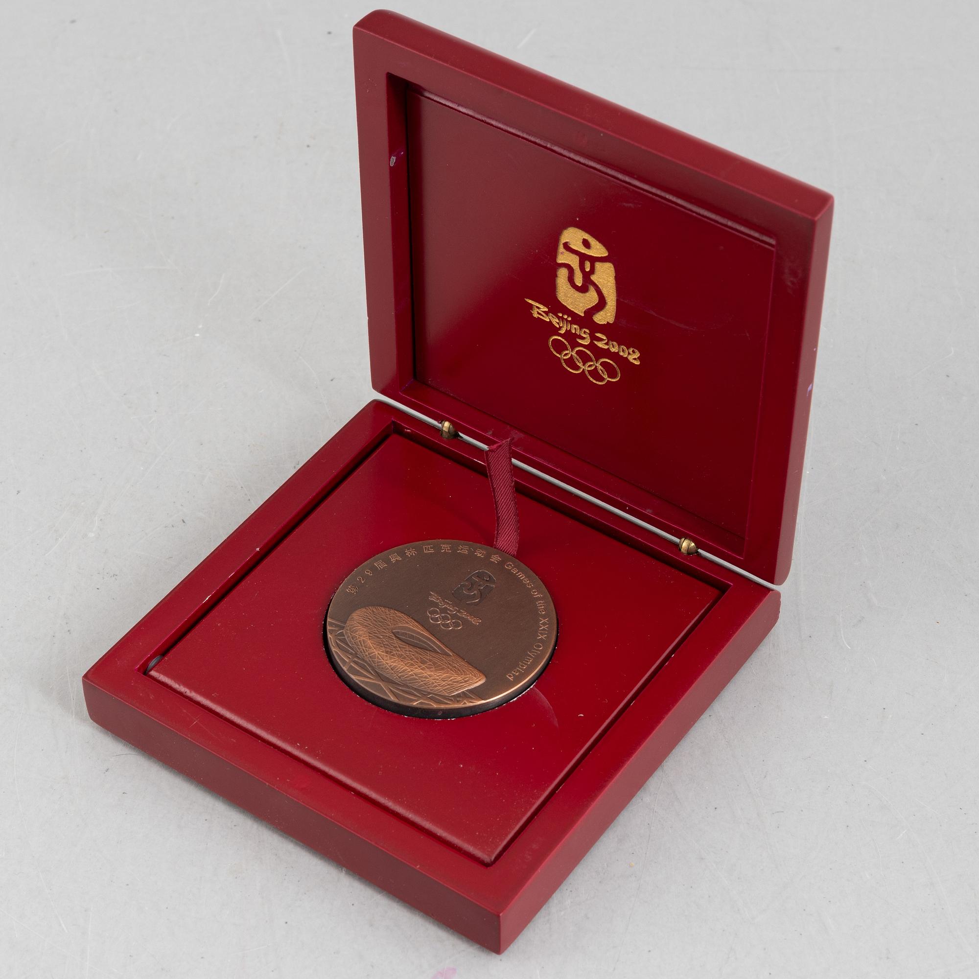Deltagarmedalj OS, Peking 2008.