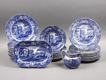 SERVIS, flintgods, 96 delar, "Spode´s Italian", Copeland, England.