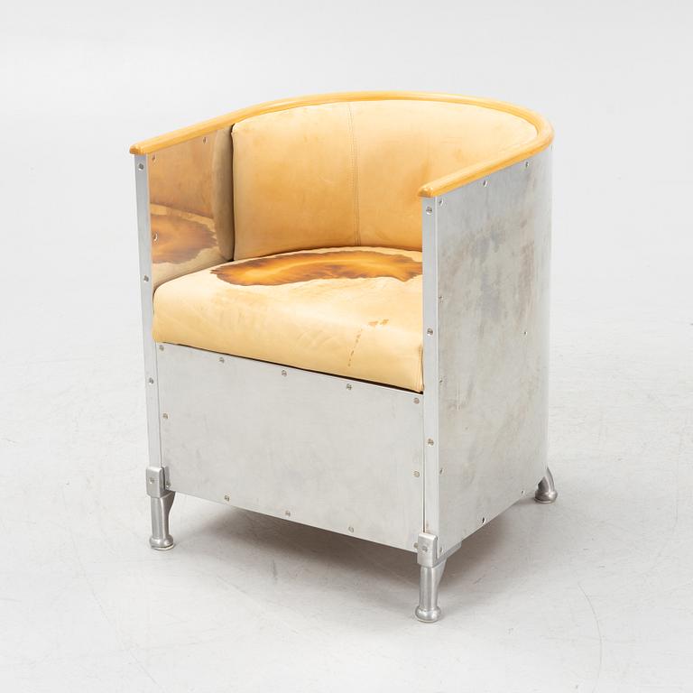 Mats Theselius, an 'Aluminium' armchair, Källemo, post-1990.