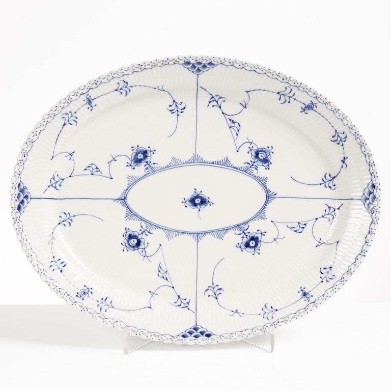 A 'Blue fluted' porcelain serving dish, Royal Copenhagen, Denmark 1969-1974.