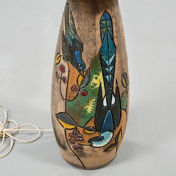 GOLVLAMPA, lergods, Marian Zawadsky, Tilgmans Keramik, 1967.