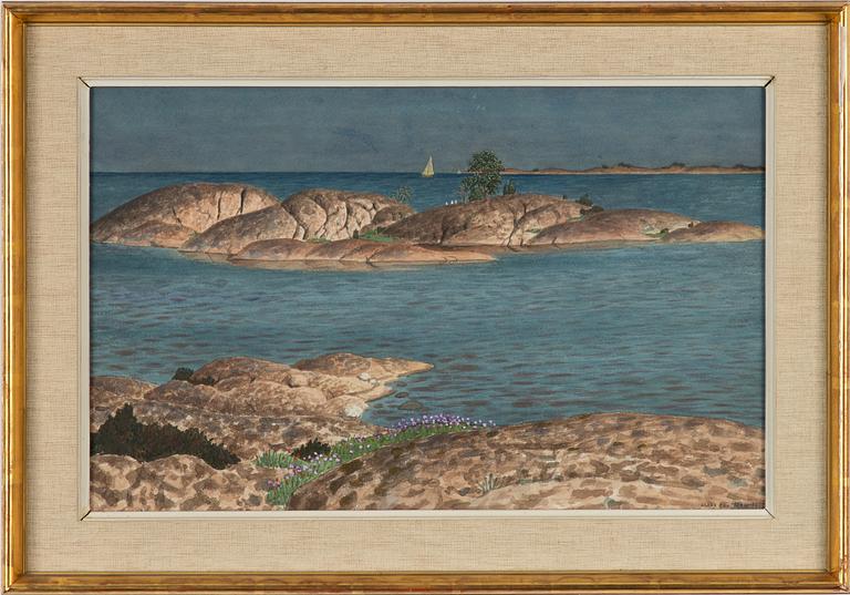 Oskar Bergman, Archipelago Scene from Saltsjöbaden.