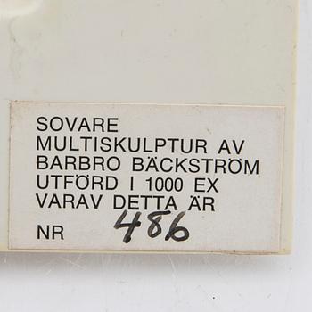 Barbro Bäckström, multiscuplture plastic numbered 486/1000.